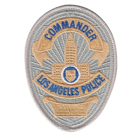 LAPD COMMANDER SOFT BADGE PATCH.